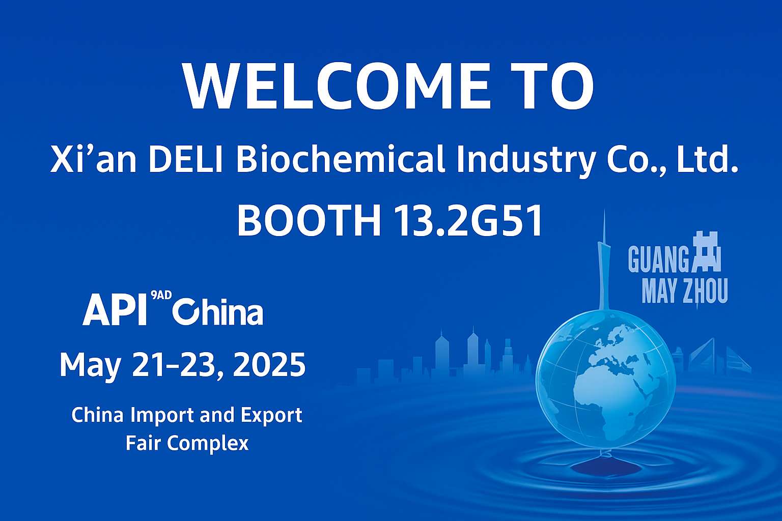 Xi'an Deli Biochemical для выставки в 92 -м API China в Гуанчжоу